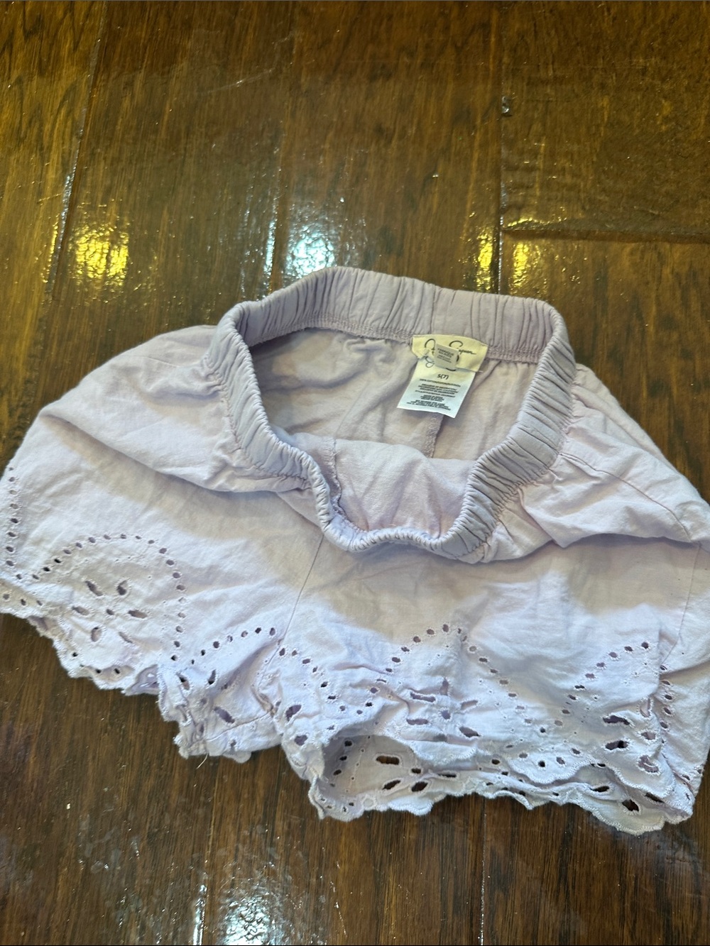 Jessica Simpson Lilac Eyelet Baby Shorts